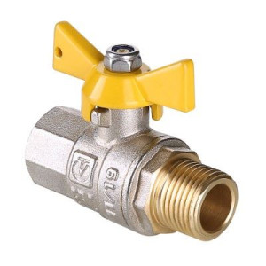 VALTEC Кран шаровый газовый VALGAS, бабочка 1/2" вн.-нар. 