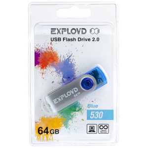 USB флэш-накопитель EXPLOYD 64GB 530 синий