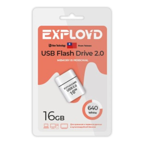 USB флэш-накопитель EXPLOYD EX-16GB-640 белый