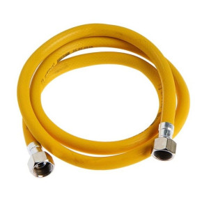 Подводка для газа полимерная 1/2"  L-1,5 м г/г (желтая)							