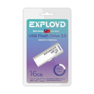 USB флэш-накопитель EXPLOYD EX-16GB-610-White (3.0)	