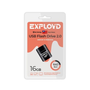 USB флэш-накопитель EXPLOYD EX-16GB-640-Black (2.0)