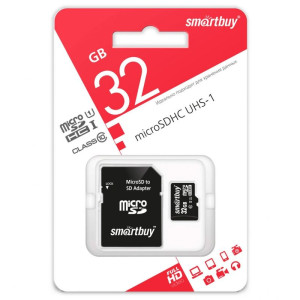 Карта памяти SMARTBUY MicroSDHC 32GB Class10