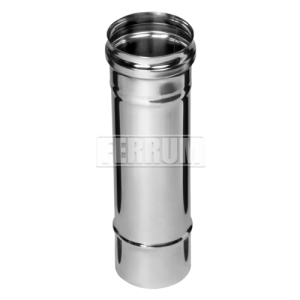 Газоход ф100 (L=0,25) нерж.ст.(0,5мм)