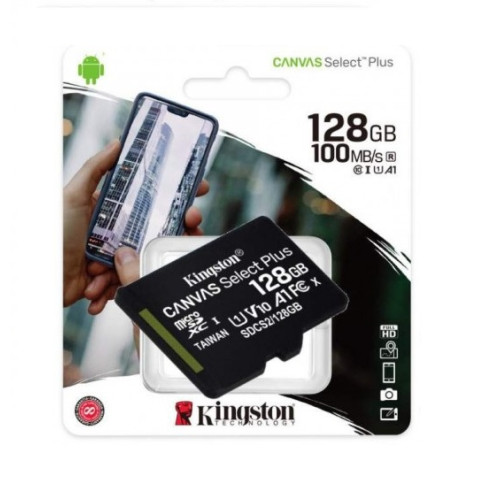 Карта памяти KINGSTON MicroSDXC 128GB Class10 