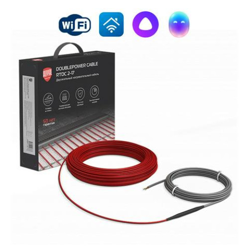 Кабель нагревательный Royal Thermo Doublepower Cable RTDC 2-17-2500 (комплект)