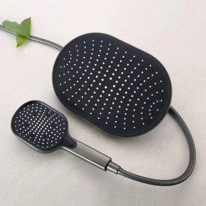 Набор леек 2 в 1 SANTREK AQUA 1833G (лейка душевая 3 режима +лейка тропическая 32х22см) Оруж сталь